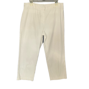 Kate Hill Classic White capris sz 12 women’s summer